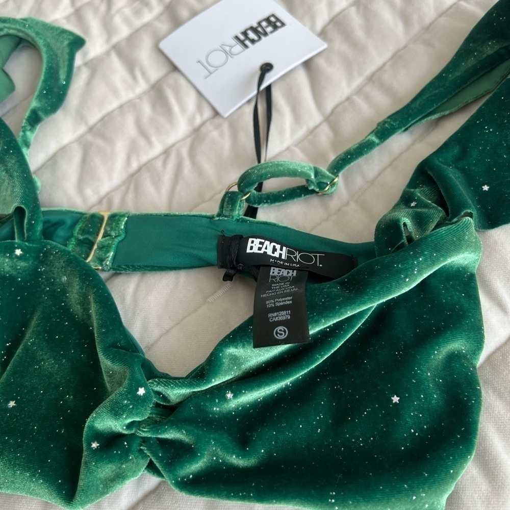 Beach Riot glitter daisy bikini SET - bottom XS & Top S - Picture 8 of 12